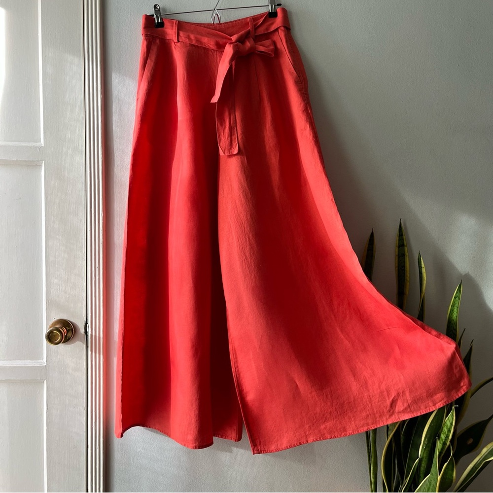Banana Republic•Meridian Linen Ultra Wide Leg•Size 6
